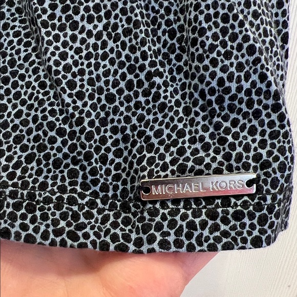 MICHAEL Michael Kors Navy Blouse with Ruffle Sleeves - Picture 3 of 5